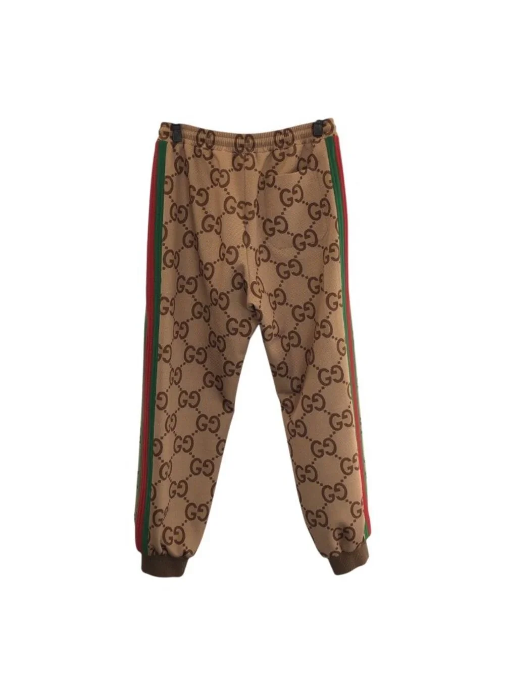 Gucci Sherry Line Jumbo GG Beige Brown Polyester Track Pant M